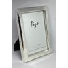 Tizo 4" X 6" Narrow Bevel Border Silverplate Frame Made