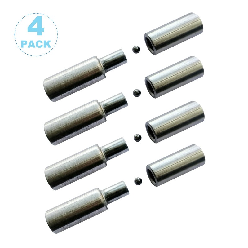 SRNETKJ 4 Pack 4" Weld On Bullet Hinges, Weldable Barrel