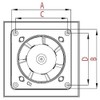 Wall Ceramic Tile Bathroom Kitchen Extractor Fan 100mm Diameter with