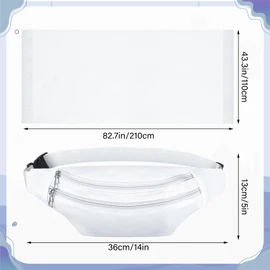 Suhine 14 Pcs Men's Ihram Set for Hajj and Umrah, Islamic Ahram Ehram Towel Umrah Haji Waist Belt Kufi Hat and 10 Pins, Free Size, Mainly White, 43.3 x 82.7 inches / 110 x 210 cm