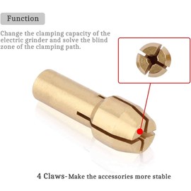 TAORAYO 0.17 inch (4.8 mm) Shank Collet Chuck Set Motor Collet [Size 0.5, 0.8, 1.0, 1.6, 1.8, 2.0, 2.2, 2.4, 3.0, 3.2 mm), For Mini Routers, Drill Chuck Compatible Collet Allen, Rotating Tool Set, Dremel Rotary Tool Cordless Mini Router MICRO RYOBI Hobby