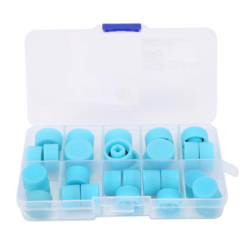 Air Conditioner Valve Core Cap 30pcs R134A AC System Cap