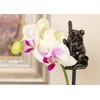Cane Companions Frog On Bullrush Stake Topper - Handmade Flower