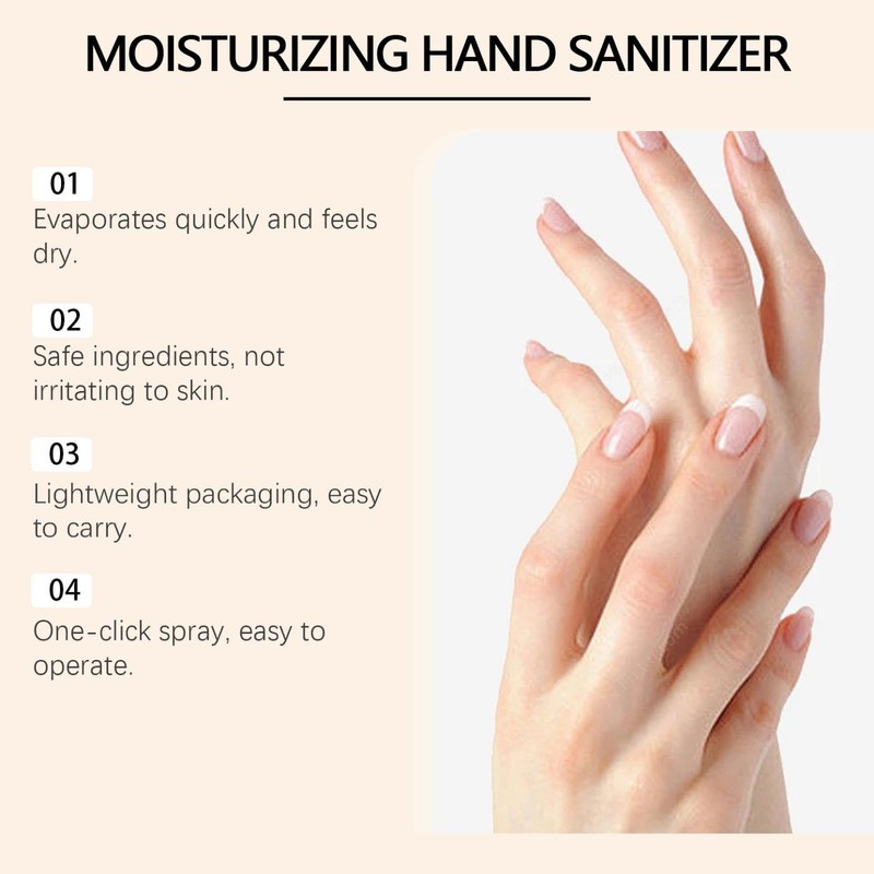 kuweot kuweot 2PC Hydrating Hand Sanitizer Spray, Hand sanitizer Spray