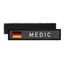 Copytec #30032 Patch Name Badge Medic BW Police BPOL Paramedic Medical Doctor Uniform