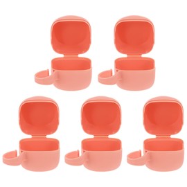 Kisangel Soother Holder Case 5pcs Pacifier Case Pacifier Holder Case Plastic Pacifier Clip Binky Holder Case Pacifier Box Pacifier Accessories for Home Travel Outdoor Baby Bib Baby Soothers