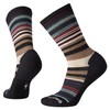 Smartwool SW0SW599H96S Women's Everyday Jovian Stripe Crew Socks Charcoal-Moonbeam S