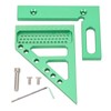 3D Carpenter's Square with Scriber, 22.5-90° Drawing Line Ruler with