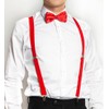 axy Men's Braces with Bow Tie - 4 Strong Clips