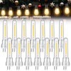 Meonum 14-Pack S14 Bulbs for Outdoor String Lights, 1.7W Dimmable