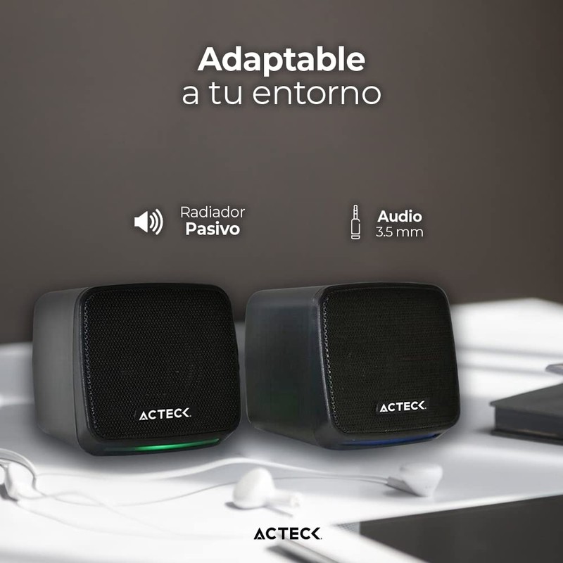 Bocinas Elant Cube AS430 2.0 Ch + Alimentación USB A