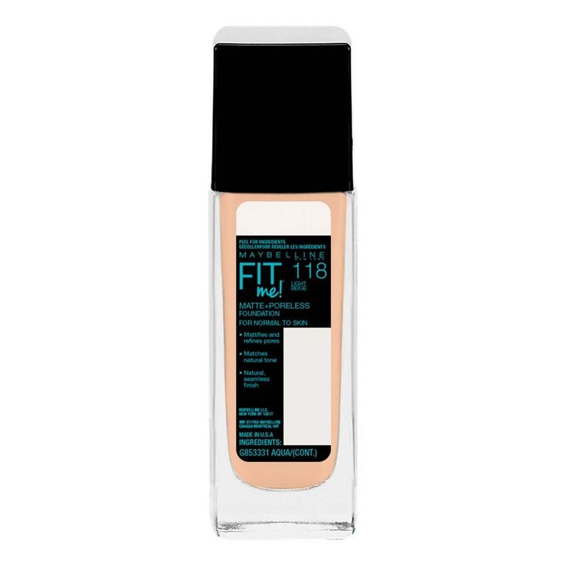Base de Maquillaje Líquida Maybelline New York Fit Me! 118