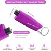 RAPUDA Window Breaker Seatbelt Cutter,3-in-1 Mini Glass Breaker, 3 Pack