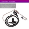 Acoustic Tube Earpiece with Mic for Motorola Walkie Talkies, Surveillance