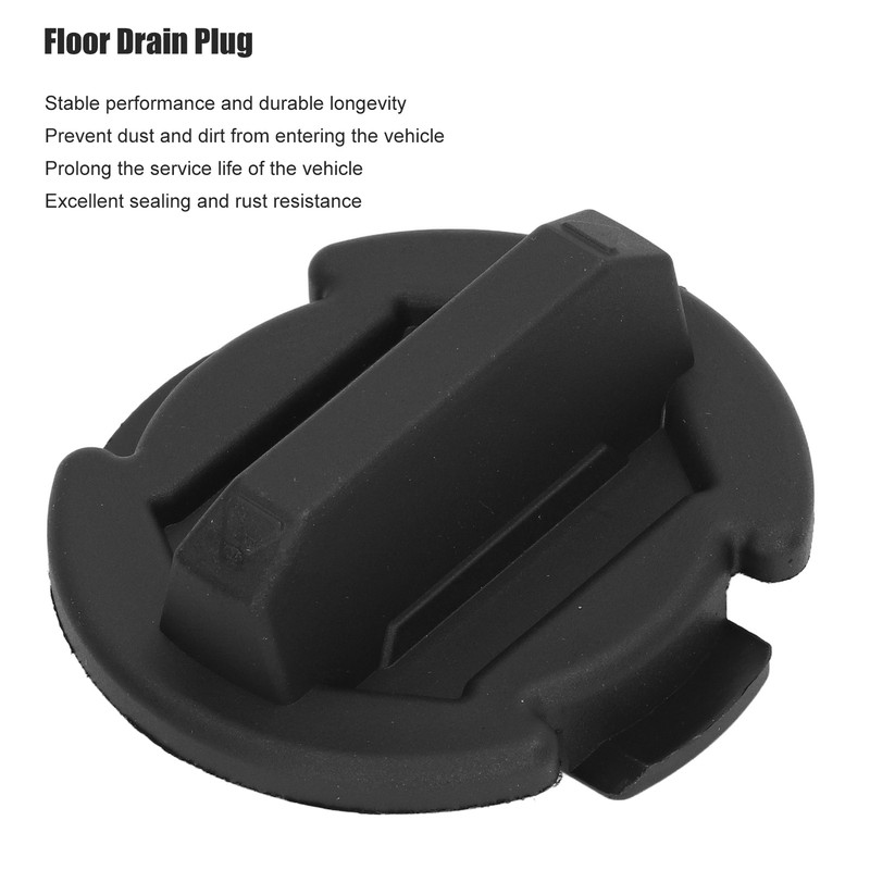 4PCs Black Floor Drain Plug Twist Good Sealing Replacement for