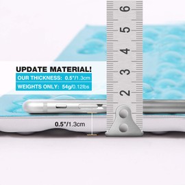 REDCAMP Foam Hiking Seat Pad, Foldable Z Ultralight Sitting Pad for Camping Backpacking Stadium Outdoor, Blue 2pcs