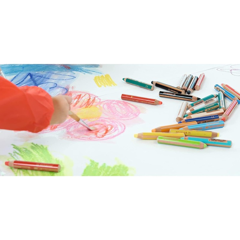 STABILO Woody 3 in 1 Round Pastel Green Multi-talent Pencils
