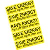 Save Energy Stickers - Light Switch Stickers - Turn off