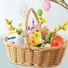 Folpus Easter Basket Rectangular Handwoven Polypropylene Brown Storage Decor Gift