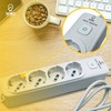 Wiby Power Strip with 4 Sockets (Schuko 10 A) Cable