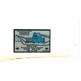 NICE LOVERIDGE  CONSOL COAL CO. COAL MINING STICKER # 557