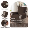 Easehomey 100% Waterproof Multigrid Recliner Chair Covers, Anti-Slip Recliner Cover,