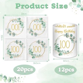 Napkins Lantern Table Decoration Confetti Birthday Decoration Eucalyptus Table Decoration