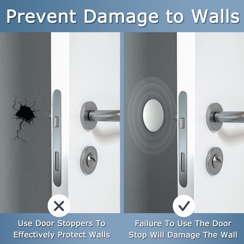 XoYoZo Door Stoppers Wall Protector Buffer Guard Doorknob Door Handle