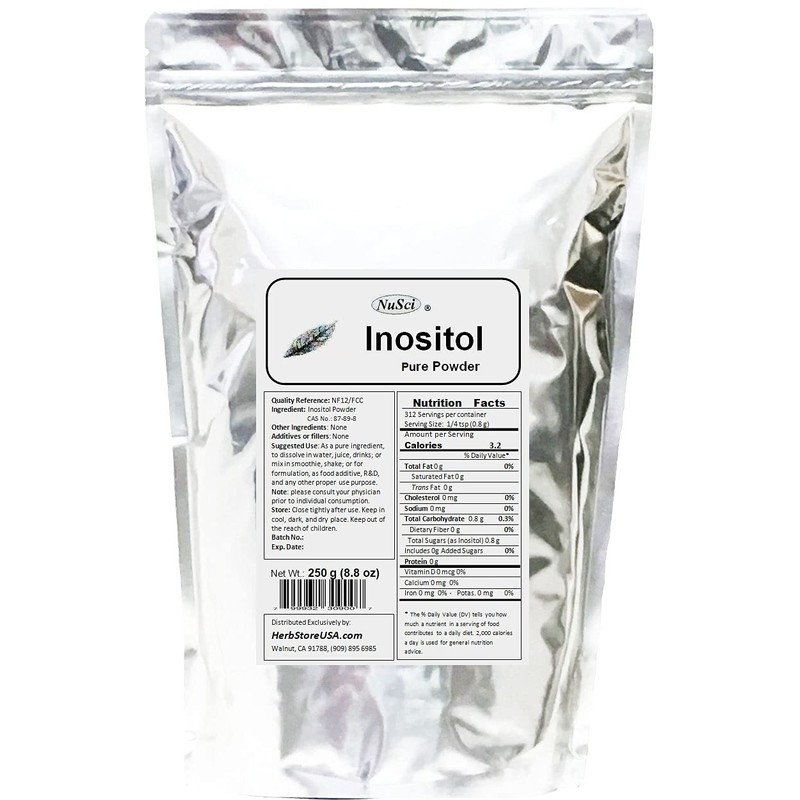 NuSci Inositol Bulk Pure Powder NF12 & FCC Quality Standard