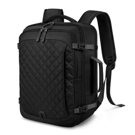 Mochila de Viaje Mochila para laptop mujer de 15,6 Pulgadas Mochila Aprobada para Aviones Mochila Grande Capacidad Mochila de Equipaje para Mujer y Hombre,Negro