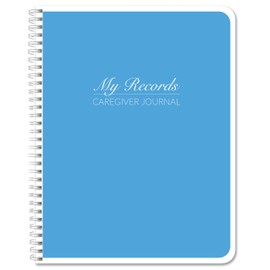 BookFactory Caregiver Daily Log Book/Caretaker Daily Task Log for Assisted Living Patients, Long Term Care Diary - Wire-O, 100 Pages, 8.5'' x 11'' (Made in USA)