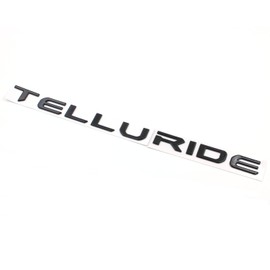 Gloss Black Telluride Rear Tailgate Emblem Letter Fit 2022-2024 Telluride (Gloss Black)