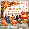 MEHOFOND 6x3.6ft Fall in Love with Learning Backdrop Autumn Thanksgiving