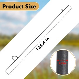 Jarquia 135" H Mallard Duck Decoys Extension Pole,Outdoor Duck Decoy Stand Hunting Pole for Spinning Wing Decoys(Duck Decoy Not Included)