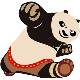 Kung Fu Panda Sticker Vinyl Decal 5.75 X 5.5 inch for Cars, Trucks, Motorcycles, Boats, Laptops, Tablets & Skateboard SS&Ds - 1310