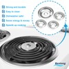 Drip Pan Electric Stove Burner Covers for Whirlpool W10278125 W10196405