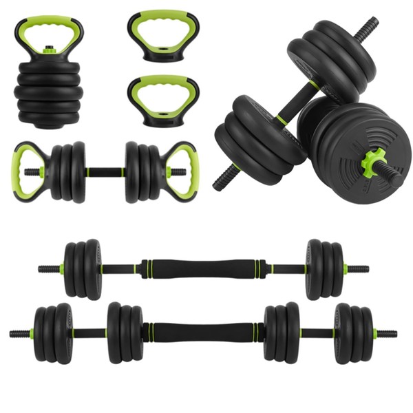 Adjustable Dumbbell Set, 4 in 1 Adjustable Weights 66 LBS