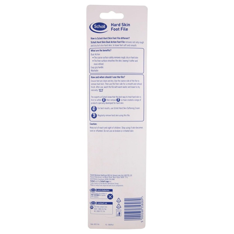 Scholl Footcare Appliances Dual Action Foot File