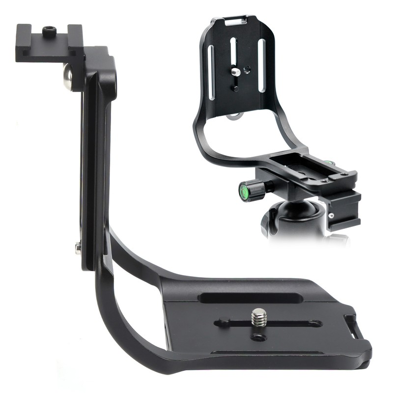 Quick Release Plate L Bracket with Hot Shoe Hand Grip
