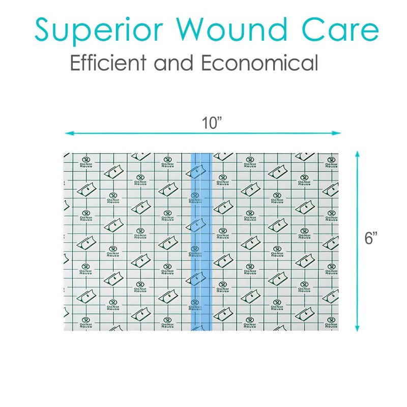 6" x 10" Shower Shields Wound Cover, Large Waterproof Bandages