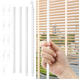 Blind Wand Replacement with Hook, Window Blind Tilt Wand with Hook and Grip, Blind Opener Horizontal Window Blinds Vertical Blinds for Windows (117cm)
