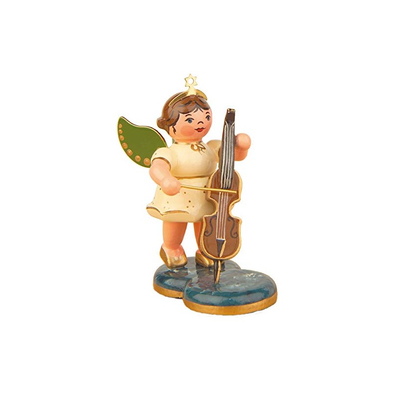 Hubrig Engel mit Cello 6,5cm Erzgebirge