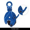 Amarite Vertical Plate Clamp, 1760lbs Plate Lifting Clamp,0.8T，Jaw Opening up