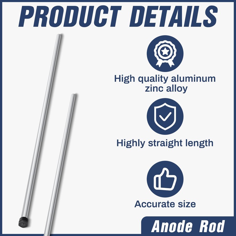 Tandefio 1 Pcs Anode Rod for Hot Water Heater Aluminum