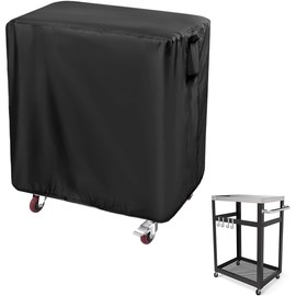 Andacar Prep Table Cover for Keter Unity Small Portable Table, 33inch Outdoor BBQ Cart Cover Buffet Grill Table Cover Bar Tool Cart Cooler Covers Waterproof