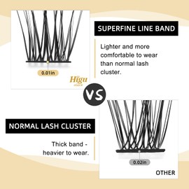 Higu clace Individual Eyelash Extensions, Pack of 100 False Eyelashes, Easy to Wear Natural Eyelash Clusters, D Curl, 10 mm, 12 mm, 14 mm, 16 mm, Recyclable, DIY at Home (HHX04 mix10-16 mm)