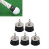 5 PCS Golf Ball Suction Cup Silicone Zinc Alloy Golf