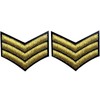 Army Uniform Chevron Sergeant Rank Emblem Military Weapon Shoulder Embroidered