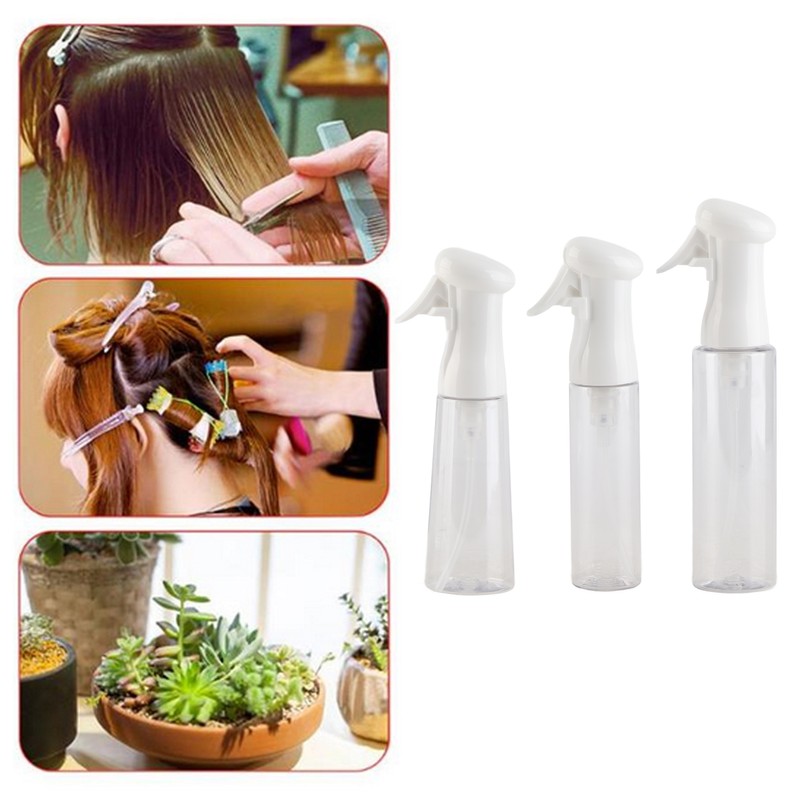 3pcs Fine Mist Spray Bottle Refillable Uniform Spraying Ergonomic Design