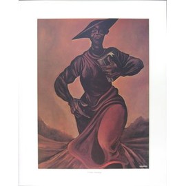 Ernie Barnes Come Sunday Print 18 x 13 in.